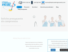 Tablet Screenshot of limpiezaslafregonaveloz.com